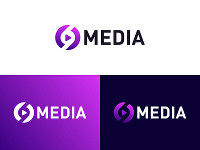 Media Logo Design 3d animation logotype motion graphics ui