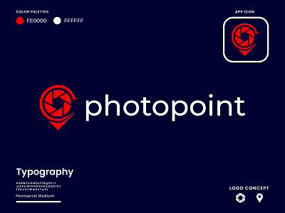 Photopoint Logo Design - Creative Logo 3d animation creative logo ui