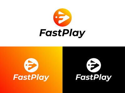 Fast Play Logo Design | Media Logo 3d animation branding creative logo ui