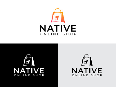 Online Shop Logo Design | E-Commerce Logo animation best logo gradient logos ui