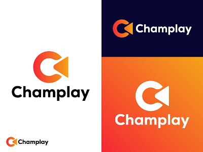 Letter c with play icon logo design abstract letter logo branding branding design c letter c logo c mark gradient logo letter c logo lettermark logomark media logo media player modern c logo modern logo play button play icon logo play logo player software tv media vedio