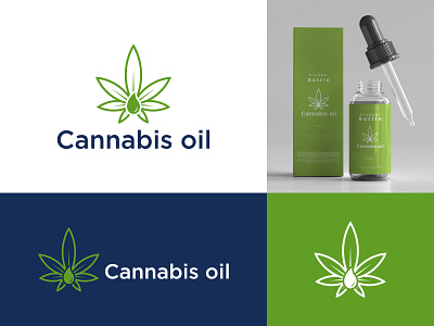 Cannabis oil Logo brand identity branding cannabis drop logo cannabis leaf cannabis logo cannabis oil cbd oil drop logo graphic design hemp logo hemp oil hemp oil logo logo logo design logo designer logo inspiration medicine cannabis logo minimal minimalist logo modern logo