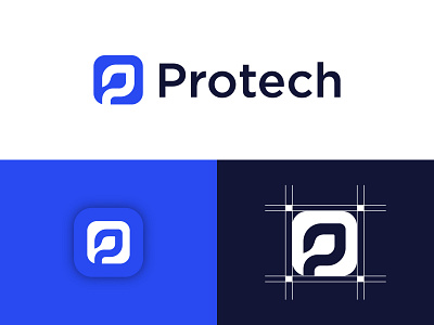 P + Tech Logo - Technology Logo abstract logo app icon brand identity branding business logo graphic design illustration letter logo letter mark logo logo logo design logo mark logotype modern logo p letter logo p with tech professional logo ptech logo dribbble tech logo technology logo