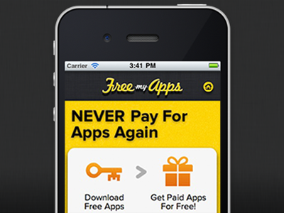 FreeMyApps UI Design Concept