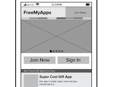 New welcome wireframes