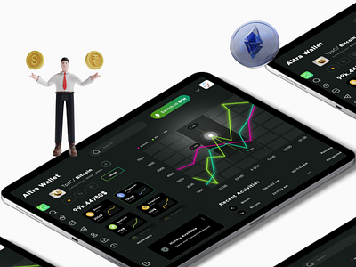 Crypto Wallet Dashboard cryto dashboard currency dashboard dashboard desin