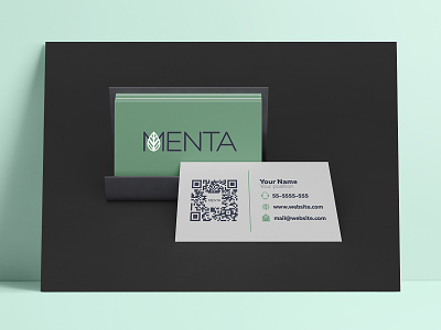 Business card - Menta branding branding design branding identity business card business card design design graphic design graphic support stationery
