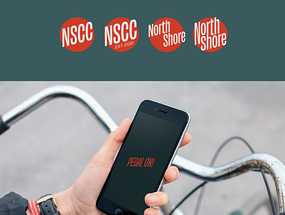 App Mockup and Icons for North Shore Cycling Club branding branding design design graphic design icon design logo logo design mockup visual identity