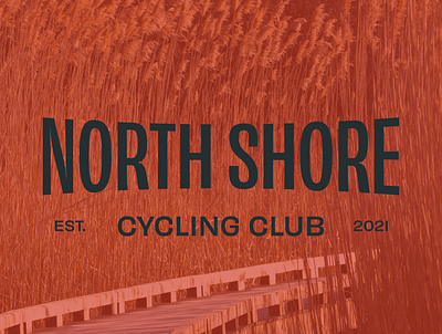 North Shore Cycling Club Wordmark branding branding design color palette design graphic design logodesign visual identity