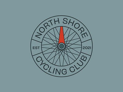 North Shore Cycling Club Icon Design branding branding design color palette design graphic design icon design illustration logo visual identity