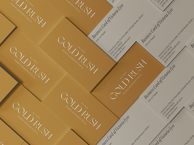 Gold Rush Business Card Design