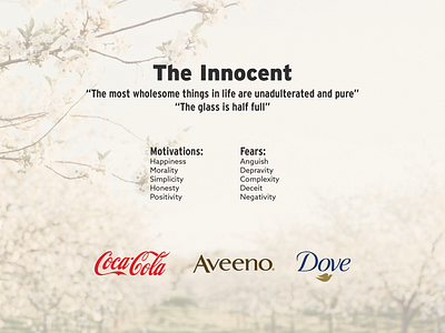 Brand Archetype Challenge: The Innocent