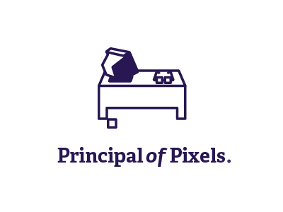 Principal of Pixels icons simple