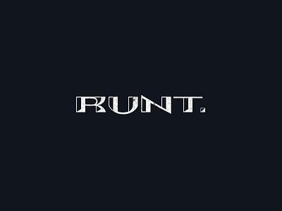 Runt logotype texture typography