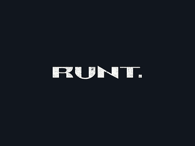 Runt 2 logotype texture typography