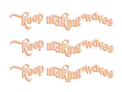 Waves design graphic design illustration procreate raster typography