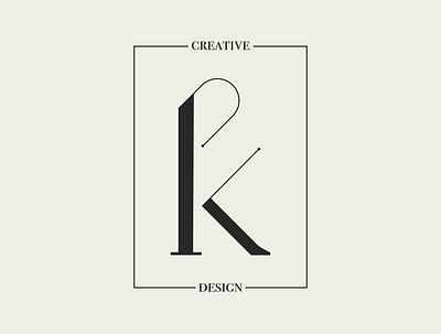 K Creative + Design black branding classic design graphic design logo minimal minimalism neutral typography vector