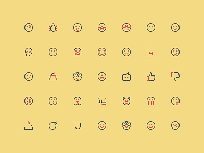 Emoticons - Outline 16px 16px emoji emoticon emoticons nucleo outline smile