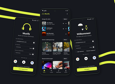 MODERN Music App Design (Musify) amazon music app design mobile mobile music app modern app design music app uidesign