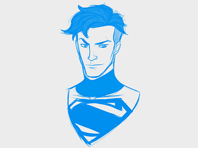 Superboy Sketch comics dc comics superboy superman