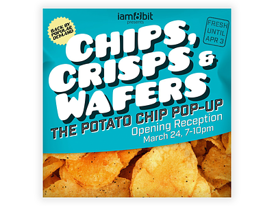 i8ambit // The Potato Chip Pop-Up art design gallery iam8bit instagram marketing social media