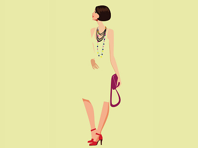 fashion illustration android app art character clean color design flat illustration illustrator simple vector