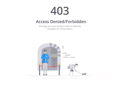 403 Error 403 error 404 error app flat gif illustrations minimal type ui ux web