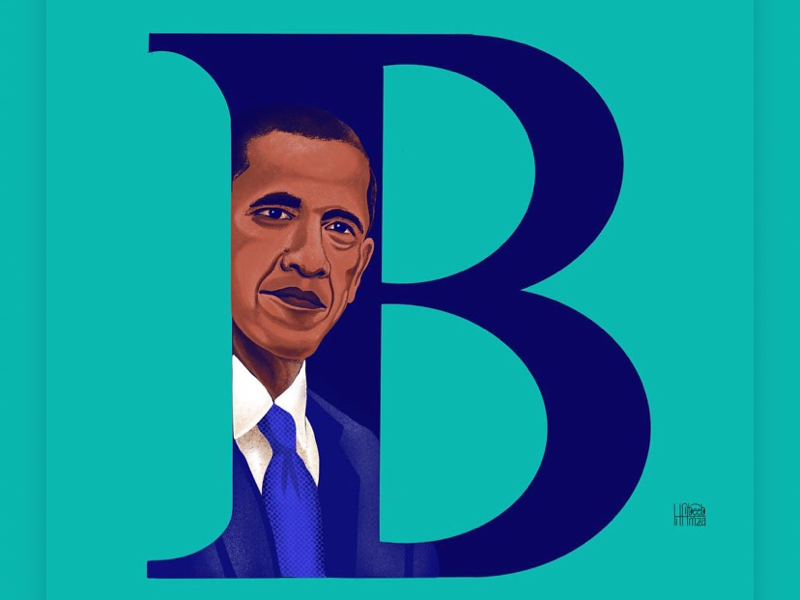 B - Barack Obama By Habeeb Hamza On Dribbble