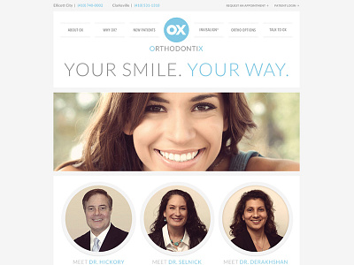 Orthodontix flat web design website