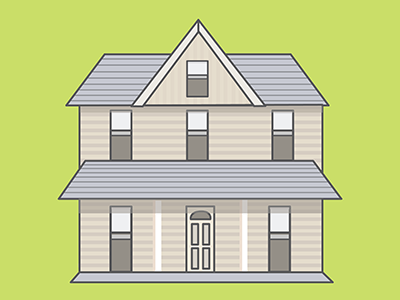 Our House flat house flat illustration home house