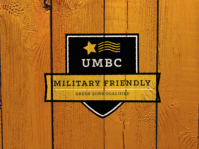 UMBC Green Zone certificate green zone logo military stamp sticker umbc