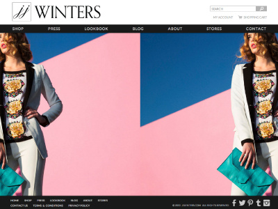 JJ Winters Website: Homepage