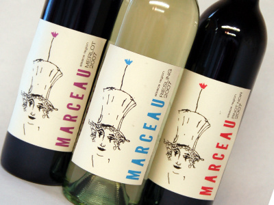 Marceau Wine Labels school project wine labels