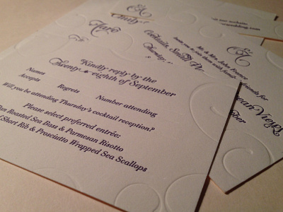 E+A Wedding Invitations