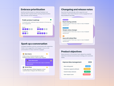 Landing page section - Value proposition blocks features landing page saas sections value props website