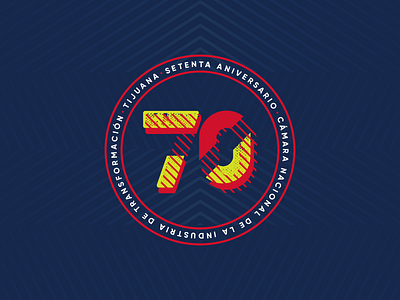 70 Anniversary anniversary design indistry