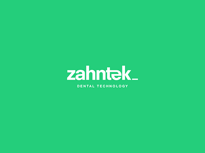 Zahntek_ branding dental ecofriendly logotype technology