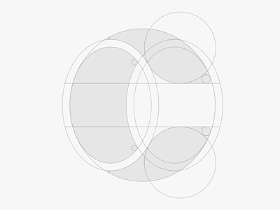 Logomark grid circular grid icons letter c logo logomark outline