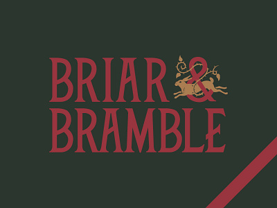 briar & bramble hare johnnyhorton logo logodesign logotype type typography vintage