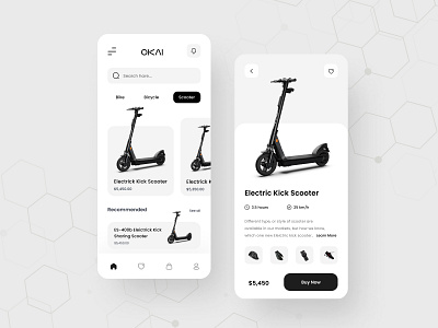 Electric Bike Shop - Mobile App Design ⚡️