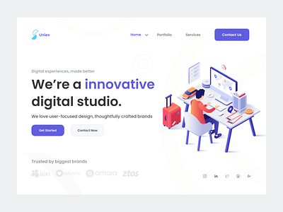 UNIEX - Landing Page Design 🚀