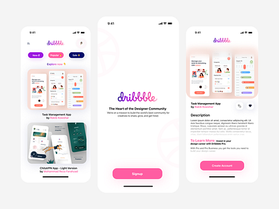 🏀 Dribbble - App UI 3d animation app art branding design designing dribbble graphic design icons illustration logo motion graphics popular trending typography ui ux vector web