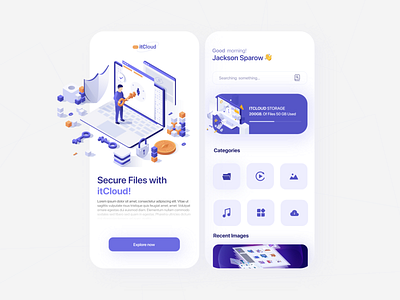 ItCloud - Mobile App UI 🚀
