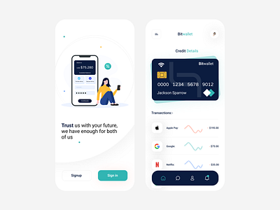 Bitwallet - App UI 💜✨