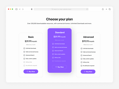 Pricing Plans - Web UI. 3d animation app branding design designing dribbble graphic design icon illustration logo minimal motion graphics popular trending typography ui ux vector web