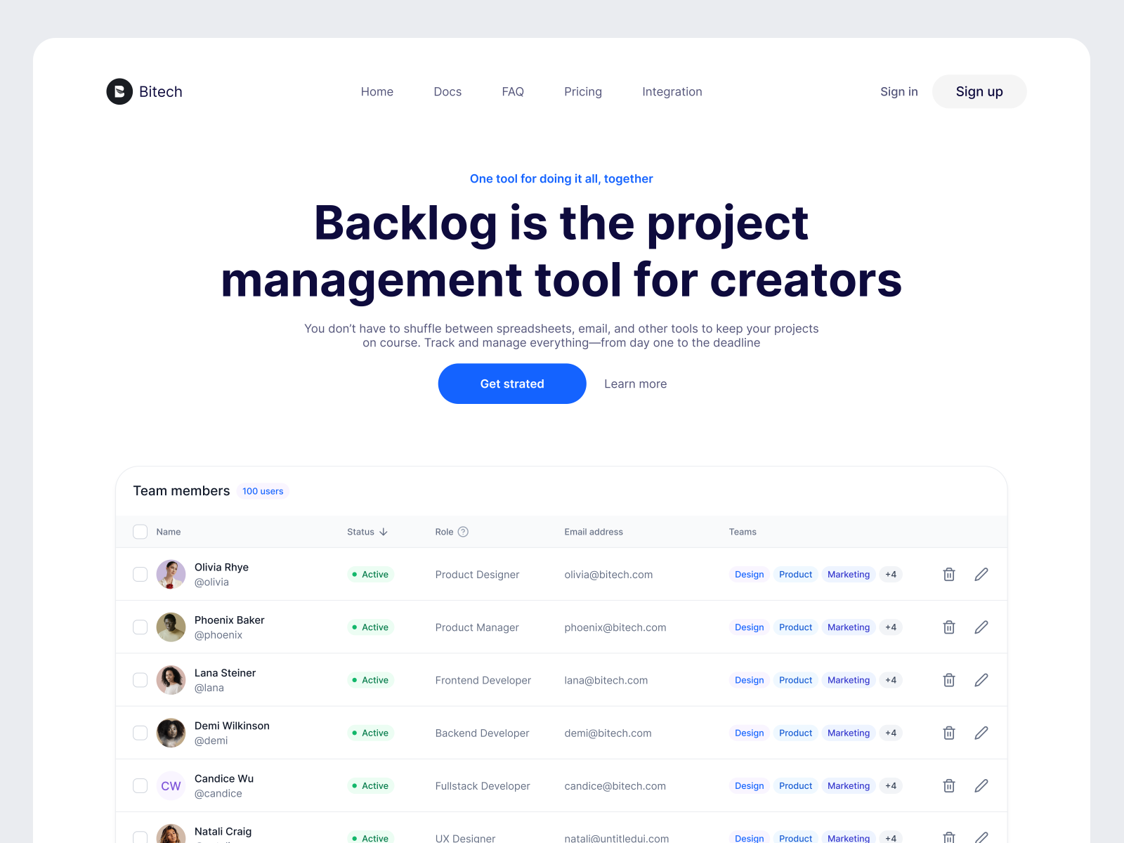 ~ Bitech - Website. by Bittu on Dribbble
