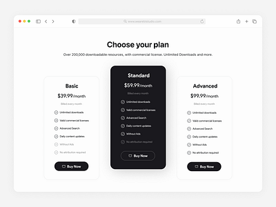 ~ Pricing Page.