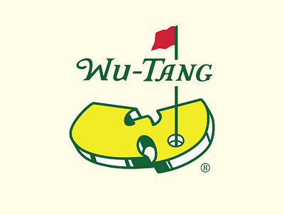 Wu-Mastas design golf illustrator logo wu tang