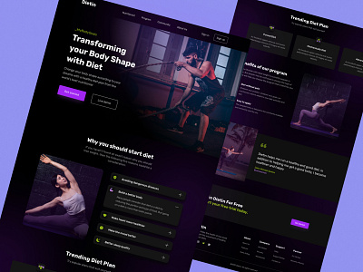 Fitness - Landing Page Design