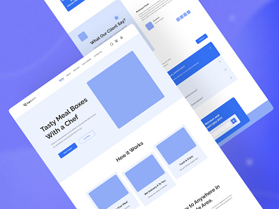 Wireframe for Landing Page